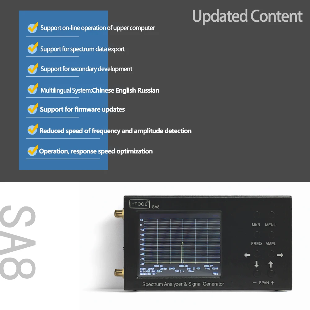 Penganalisis Spektrum Portabel - Signal Generator Spectrum Analyzer ulasan dan harga