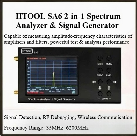 Analisa Spektrum Genggam 35MHz - Signal Generator Spectrum Analyzer ulasan dan harga