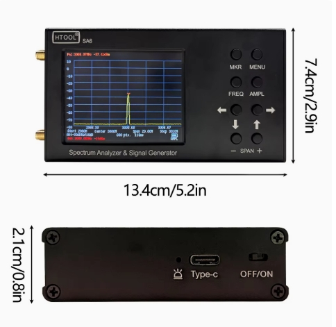Analisa Spektrum Genggam 35MHz - Signal Generator Spectrum Analyzer ulasan dan harga