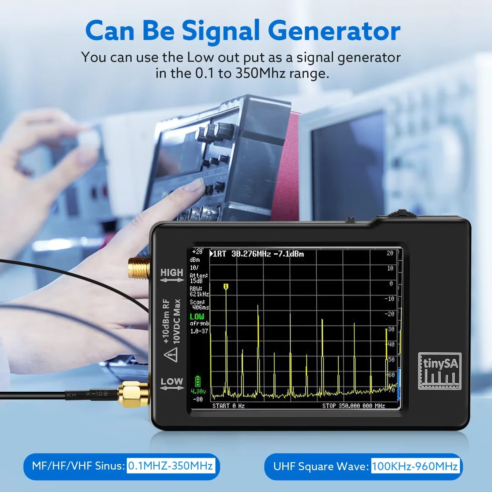 Analisa Spektrum TinySA yang t - Signal Generator Spectrum Analyzer ulasan dan harga