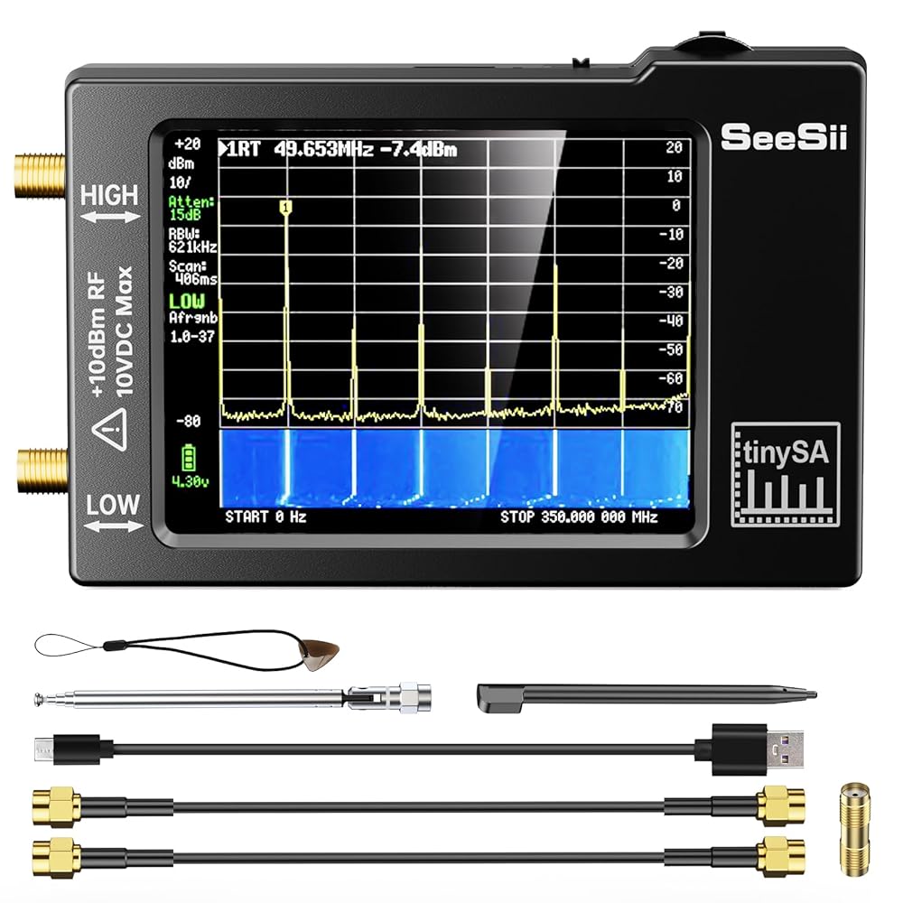 Analisa Spektrum TinySA yang t - Signal Generator Spectrum Analyzer ulasan dan harga