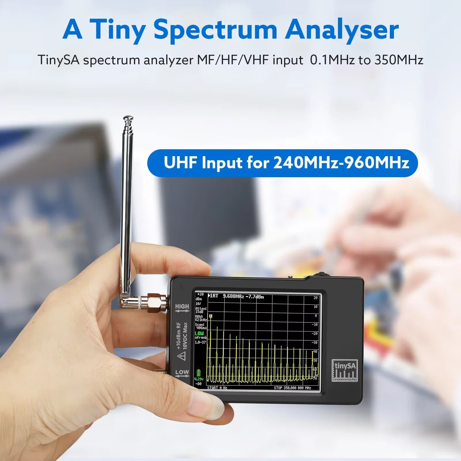 Analisa Spektrum TinySA yang t - Signal Generator Spectrum Analyzer ulasan dan harga